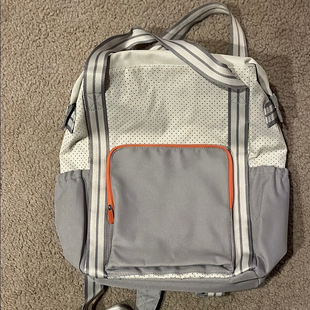 Stylish Gray and Orange Thirty-One Backpack
